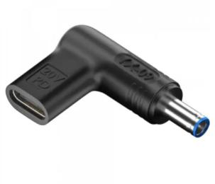 Перехідник Infinity HP 20V Power Delivery Type-C (мама)  -  DC (тато) 4.5 * 3.0мм Black