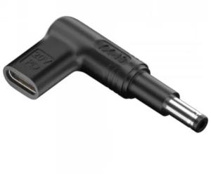 Перехідник Infinity HP 20V Power Delivery Type-C (мама)  -  DC (тато) 4.8 * 1.7мм Black