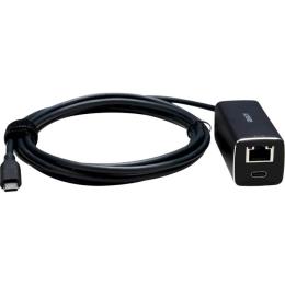 Перехідник OBSBOT USB-C (тато)  -  Ethernet (мама)  -  USB-C (мама) Black