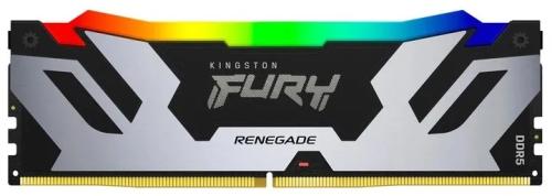 Оперативна память Kingston FURY 16GB DDR5 7600 MHz Renegade RGB Black Silver (KF576C38RSA-16)