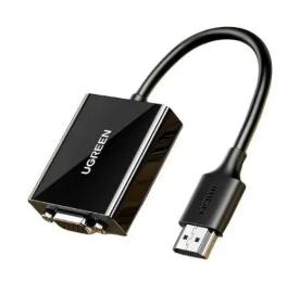 Перехідник Ugreen CM611 HDMI (тато)  -  VGA (мама) Black