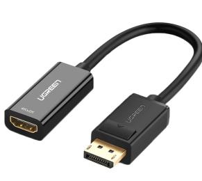 Перехідник Ugreen MM137 DisplayPort (тато)  -  HDMI (мама) Black (UGR-70694)