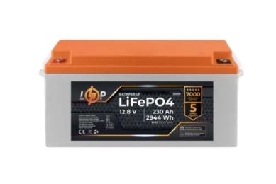 Акумулятор для ДБЖ LogicPower LiFePO4 12, 8V - 230 Ah (2944Wh) (BMS 200A/100А) пластик Smart BT