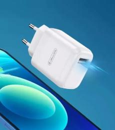 Адаптер живлення для телефона Jellico A75 White 1USB 10W