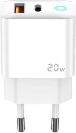Адаптер живлення для телефона Jellico EU11 White 20W