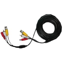 Коаксіальний кабель Viatec 5м BNC + DC + AV Black