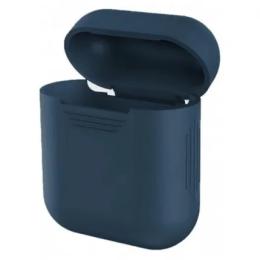 Чохол для навушників MakeFuture Apple AirPods 1/2 Silicone Blue (MCL-AA1/2BL)