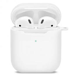 Чохол для навушників MakeFuture Apple AirPods 1/2 Silicone White (MCL-AA1/2WH)