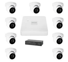 Комплект відеонагляду GreenVision GV-IP-K-W77/09 5MP White