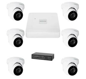 Комплект відеонагляду GreenVision GV-IP-K-W76/06 5MP White