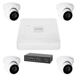 Комплект відеонагляду GreenVision GV-IP-K-W74/04 5MP White