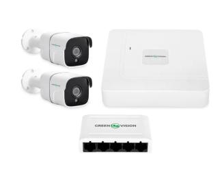 Комплект відеонагляду GreenVision GV-IP-K-W68/02 4MP (Lite) White