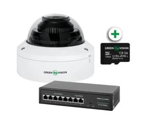 Комплект відеонагляду GreenVision GV-804 White