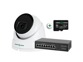 Комплект відеонагляду GreenVision GV-803 White