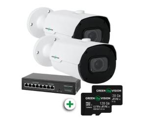 Комплект відеонагляду GreenVision GV-801 White