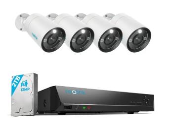 Комплект відеонагляду Reolink RLK8-1200B4-A 2.8 mm White