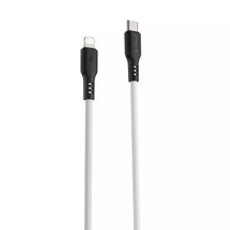 Дата-кабель Proove Rebirth USB-C (тато)  -  Lightning (тато), 1m White