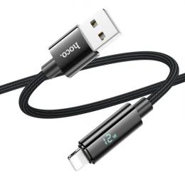 Дата-кабель Hoco U125 USB-A (тато)  -  Lightning (тато), 1.2m Black