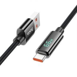 Дата-кабель Hoco U125 USB-A (тато)  -  USB-C (тато), 1.2m Black