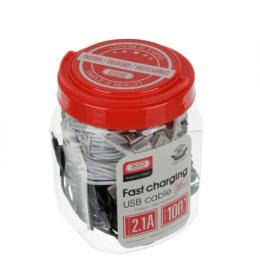 Дата-кабель XO NB200 USB-A (тато)  -  Lightning (тато), 1m 30 шт.