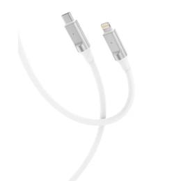 Дата-кабель XO NB-Q252A USB-C (тато)  -  Lightning (тато), 1m White