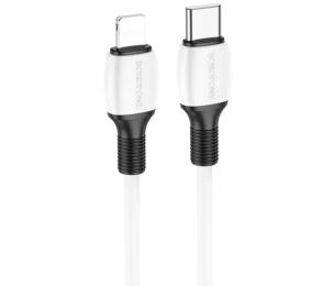 Дата-кабель Borofone BX84 Lightning (тато)  -  USB-C (тато), 1m White