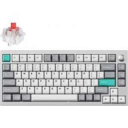 Клавіатура Lemokey P1P-X1-UA RGB Space Silver Switch Keychron Super Red (EN/UKR)