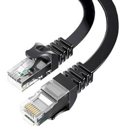 Патч-корд Essager (EXCWXB-JSF01) Black TopSpeed Ethernet Flat Cable STP Cat.6 10м