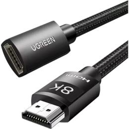 Відео-кабель Ugreen HD151 HDMI (тато)  -  HDMI (мама) 1m Black (40447)