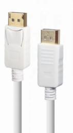 Відео-кабель Cablexpert CC-DP2-6-W DisplayPort v1.2 (тато)  -  DisplayPort v1.2 (тато), 1.8 m