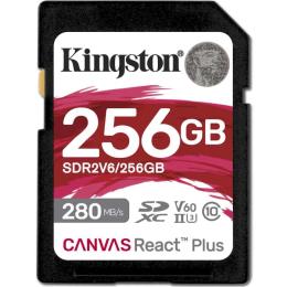 Карта памяті Kingston SD 256GB C10 UHS-II U3 R280/W150MB/s (SDR2V6/256GB)