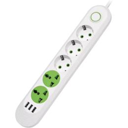 Мережевий фільтр Voltronic F02U White 5 розеток, 3xUSB, 1.5м