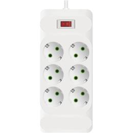 Мережевий фільтр Voltronic F33 White 6 розеток, 2м