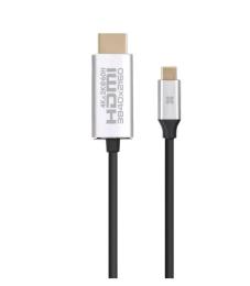 Відео-кабель Promate HDLink-60H USB 3.1 Type-C (тато)  -  HDMI (тато) v.2.0 1.8m Gray UltraHD-4K 3D (hdlink-60h.grey)