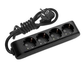 Мережевий фільтр Panasonic X-tendia WLTB04452BL-UA Black 4 гнізда, 5 м