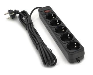 Мережевий фільтр Gembird SPG5-G-15B Black 5 розеток, 4.5м