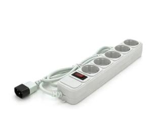 Мережевий фільтр Gembird SPG5-X-6G Gray 5 розеток, 1.8м