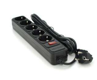 Мережевий фільтр Voltronic MSP5-G-6B Black 5 розеток, 1.8 м
