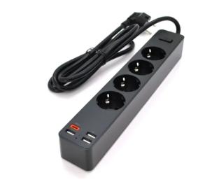 Мережевий фільтр iKaku KSC-717-Zhengya Black 1.8 м, 4 розетки