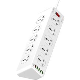 Мережевий фільтр LDNio SC10610 White 10 розеток, 1xUSB-C, 5xUSB, 2м