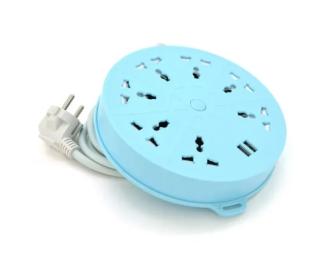 Мережевий фільтр Voltronic QiaoLian YT-20 Blue 7 Розеток + 2 USB, 2 м