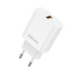 Мережевий зарядний пристрій для телефона Jellico AK165 White 1USB 22.5W + USB-A to MICROUSB