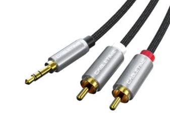 Аудіо-кабель Cabletime (CF13K) 3.5 мм (тато)  -  2xRCA (тато), 1.8m Black