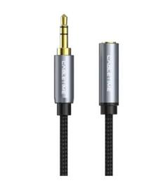 Аудіо-кабель Cabletime (CF11D) Audio 3.5 мм (тато)  -  3.5 мм (мама), 0.3m Black