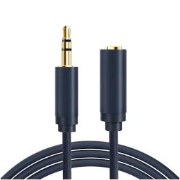 Аудіо-кабель Cabletime (CF16J) Audio 3.5 мм (тато)  -  3.5 мм (мама), 1.5m Black