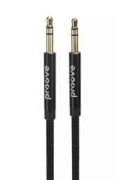 Аудіо-кабель Proove Weft 3.5mm mini-Jack (тато)  -  3.5mm mini-Jack (тато) 1m Black