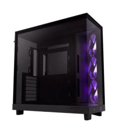 Корпус для ПК NZXT H6 Flow RGB Matte Black (CC-H61FB-R1)