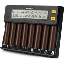 Зарядний пристрій для акумуляторів AA, AAA Voltronic MIBOXER-C8 Black