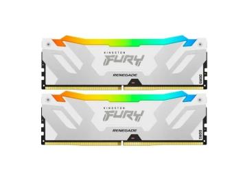 Оперативна память Kingston FURY 32GB (2x16GB) DDR5 7600 MHz Renegade RGB Silver White (KF576C38RWAK2-32)
