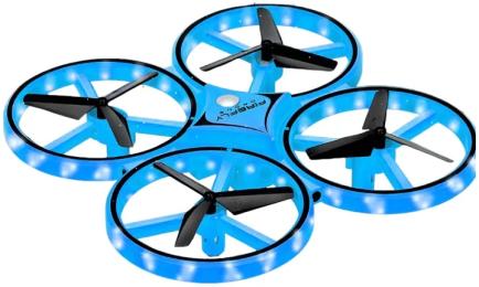 Квадрокоптер (дрон) UFT HandCopter Blue з керуванням рукою та яскравим підсвічуванням (UFTHandCopterBlue)